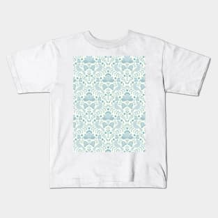 Symmetrical birds and flowers Kids T-Shirt